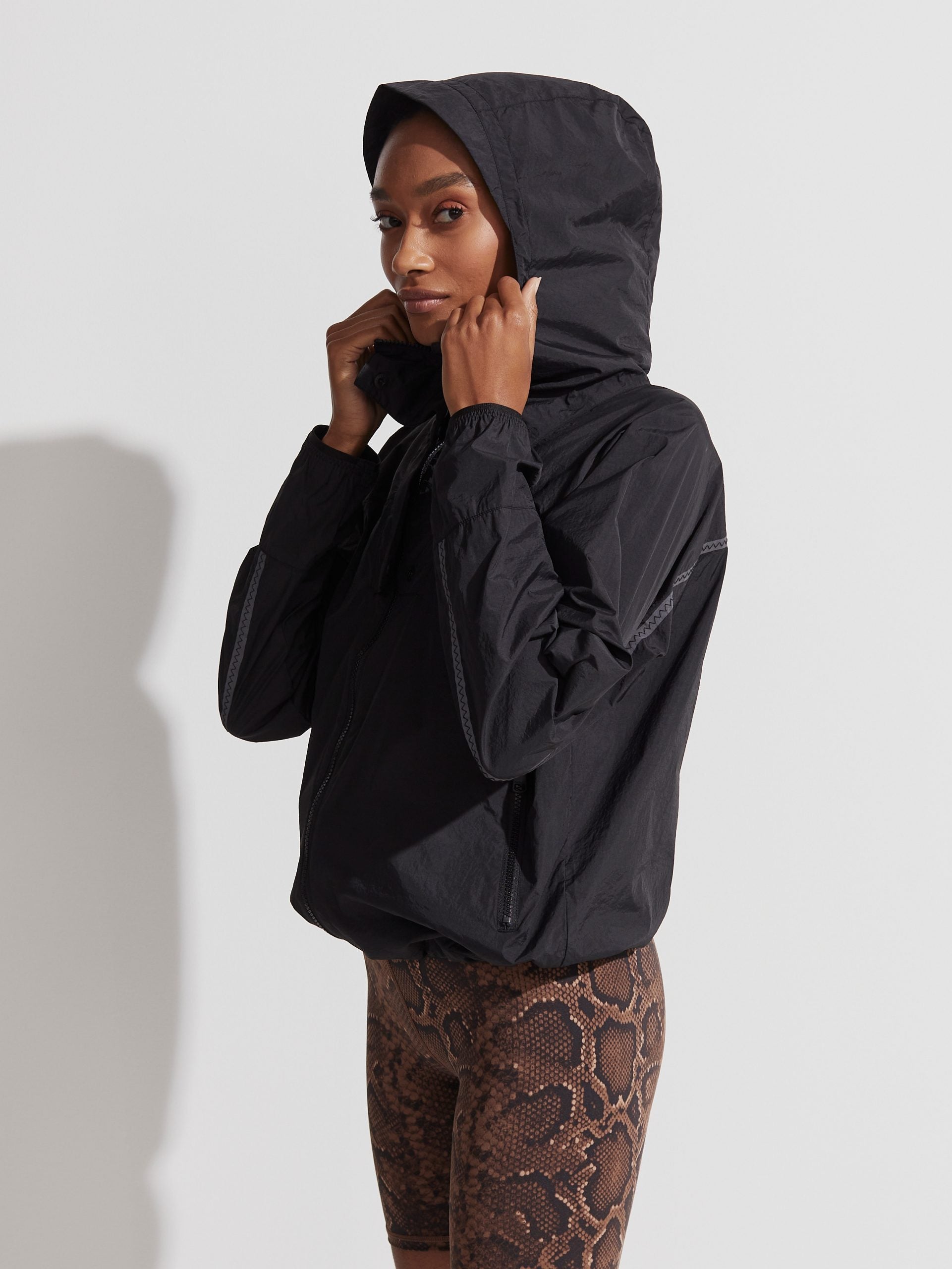 Black Terrace Windbreaker Jacket