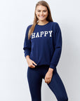 Silver Happy Sweatshirt