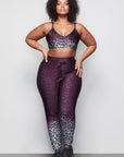 The Ombre Leopard Cinched Waist 7/8 Leggings