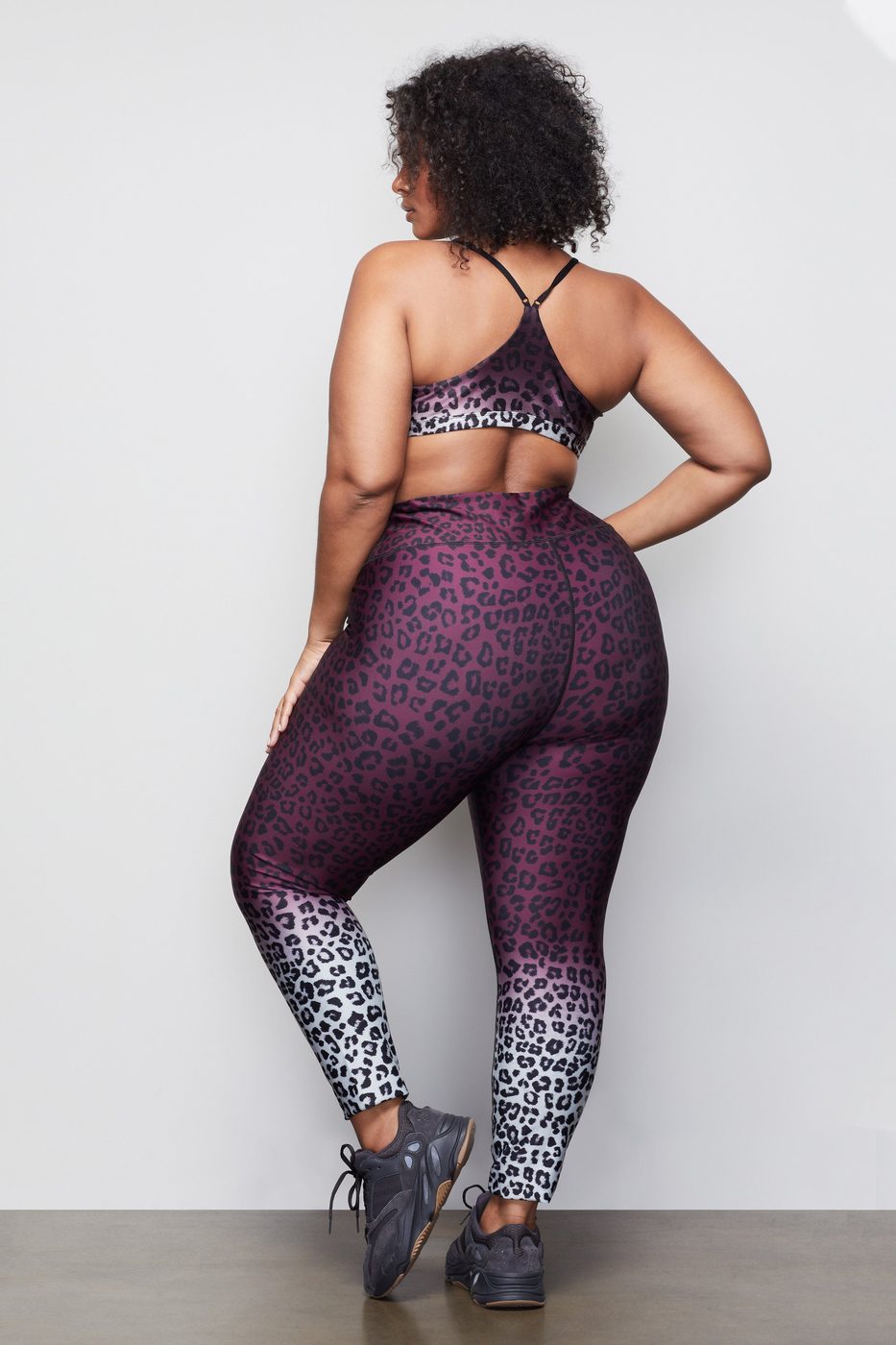 The Ombre Leopard Cinched Waist 7/8 Leggings