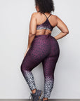 The Ombre Leopard Cinched Waist 7/8 Leggings