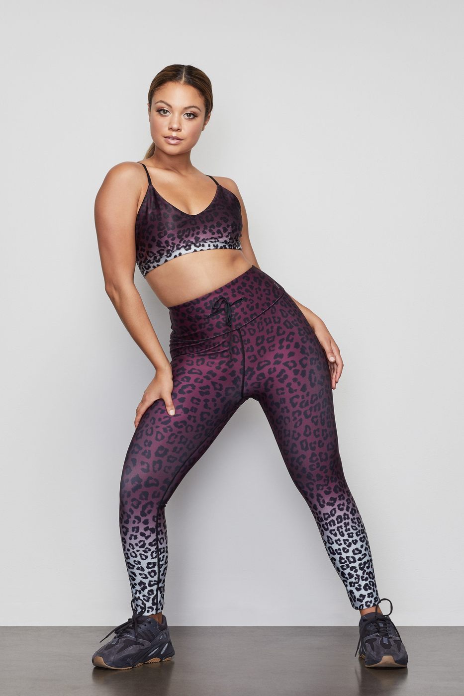 The Ombre Leopard Cinched Waist 7/8 Leggings