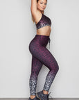 The Ombre Leopard Cinched Waist 7/8 Leggings