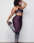 The Ombre Leopard Cinched Waist 7/8 Leggings