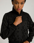 Leopard Scuba Crop Jacket