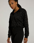 Leopard Scuba Crop Jacket