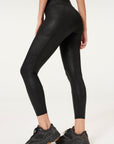 Leatherette Core Power Leggings