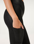 Leatherette Core Power Leggings