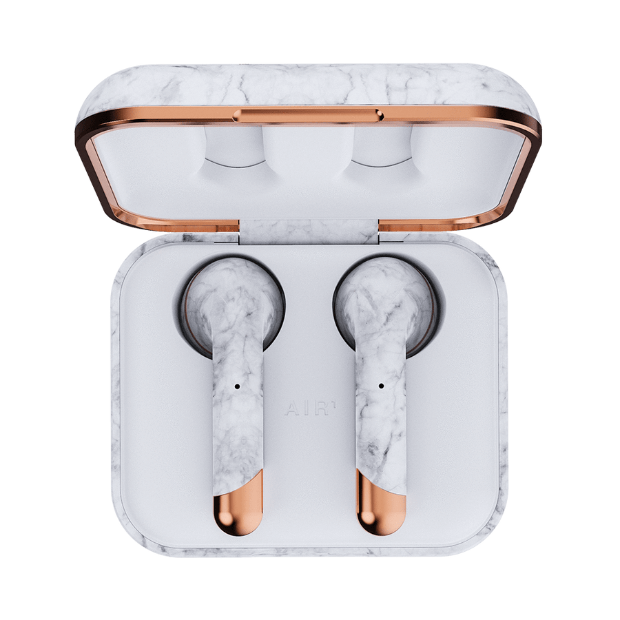 Limited Edition Air 1 White Marble Wireless Headphones