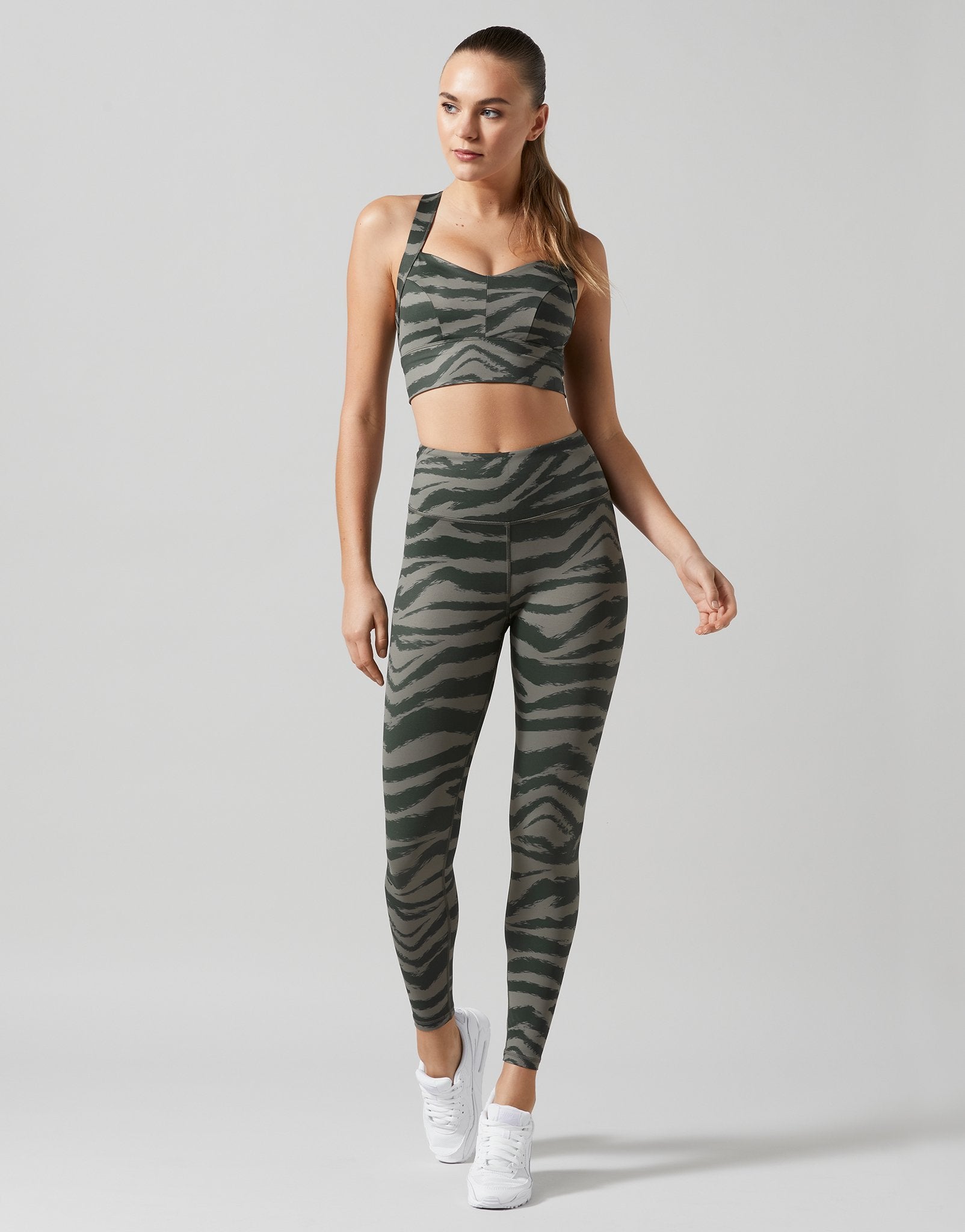 Dusty Olive Tiger Ariana Leggings