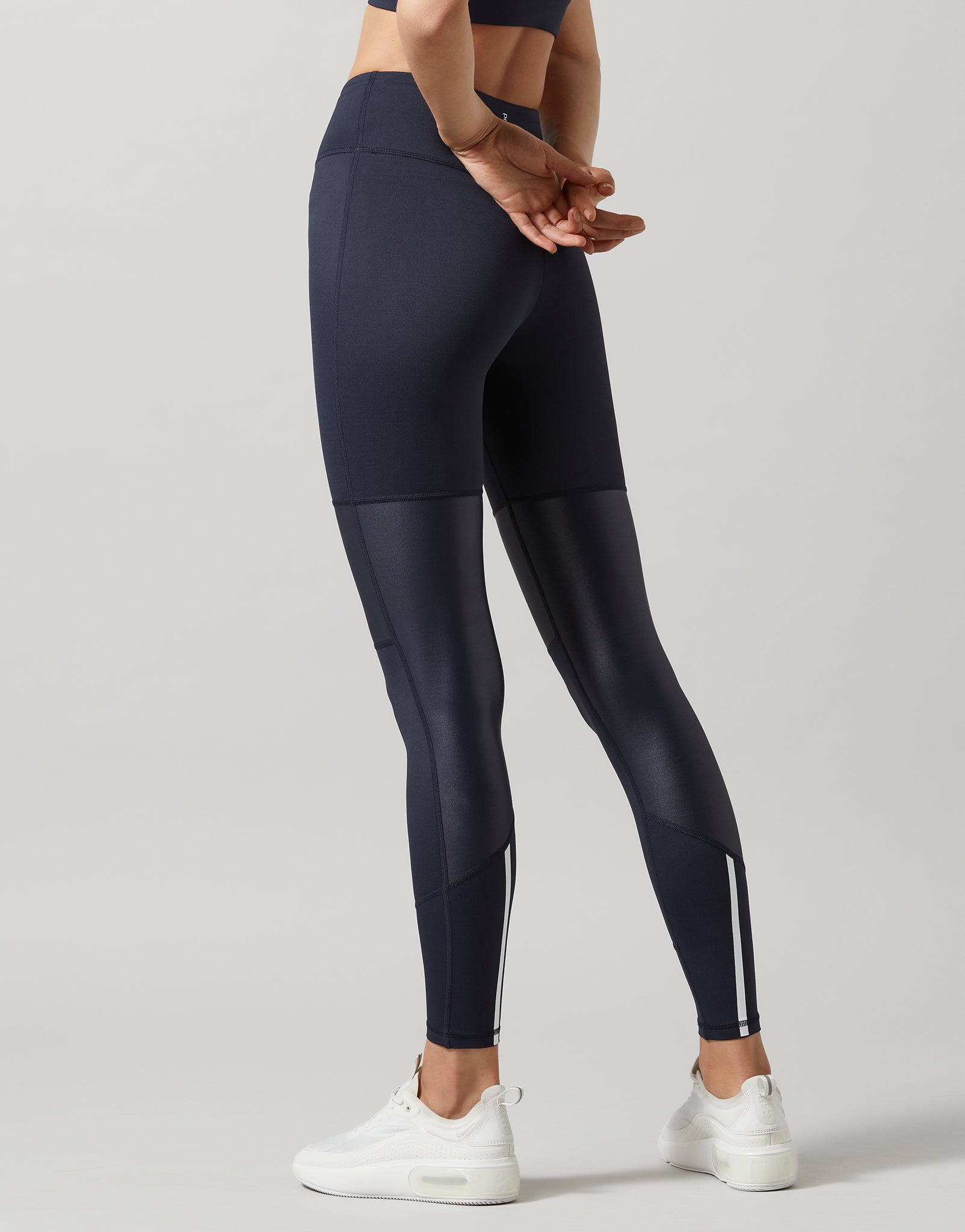 Ink Blue Marina Coated Leggings