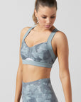 Camo Wintergreen Poppy Sports Bra