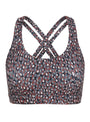 Dark Marsala Double Tempo Sports Bra