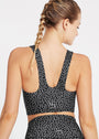 Polkadot Scoop Back Longline Bra