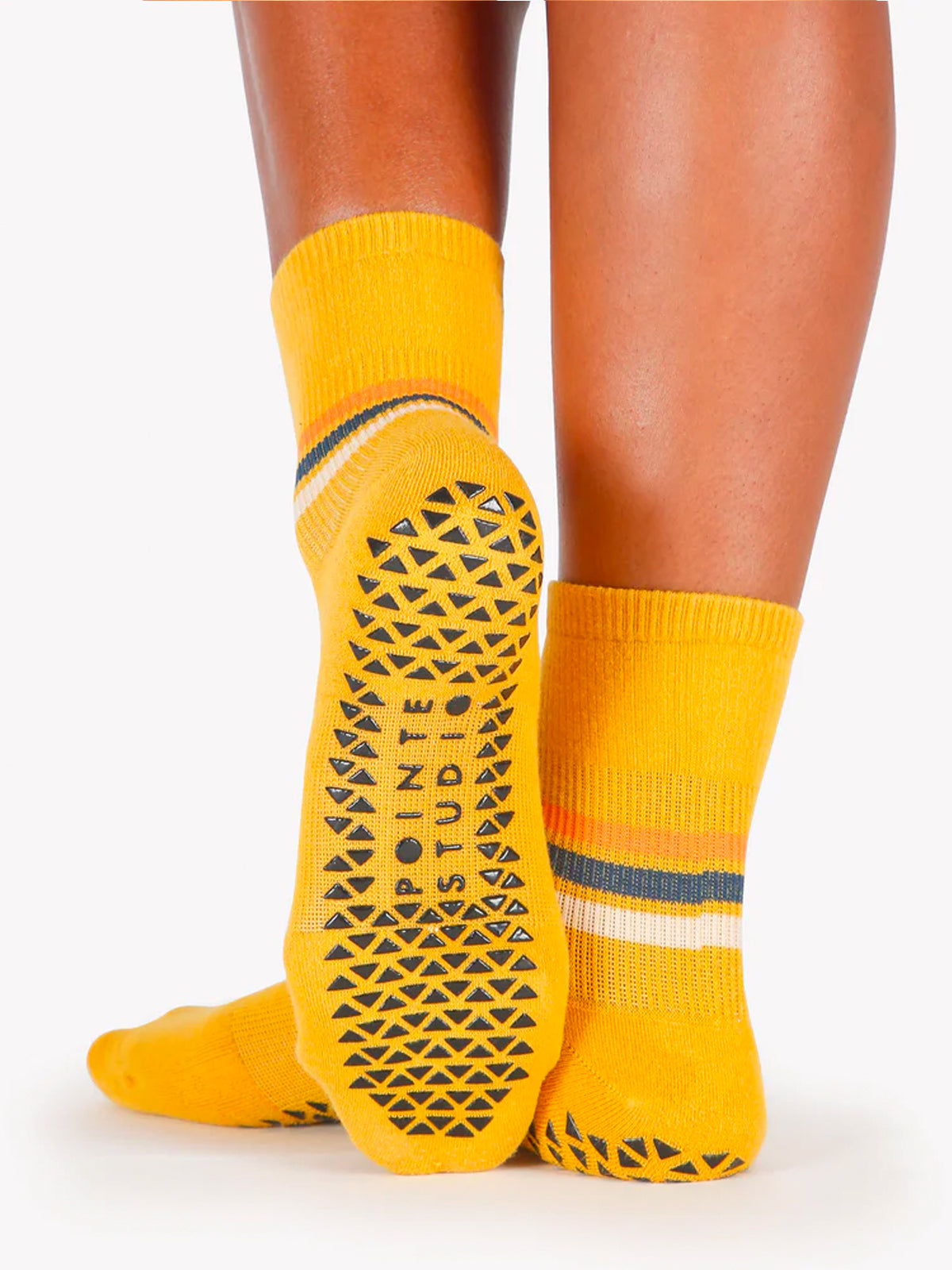 Golden Phoebe Ankle Grip Socks