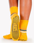 Golden Phoebe Ankle Grip Socks