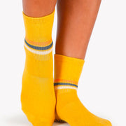 Golden Phoebe Ankle Grip Socks