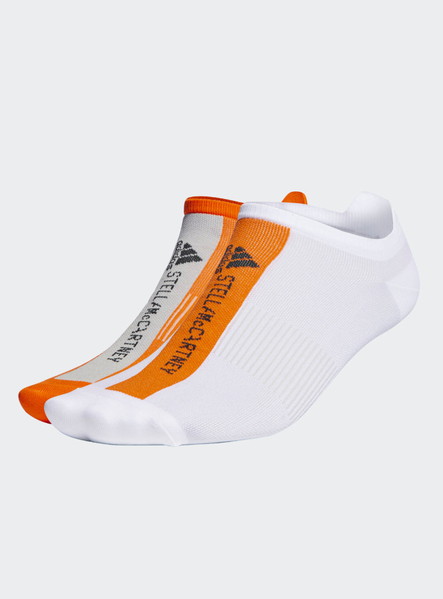 Orange White Hidden Socks 2 Pack