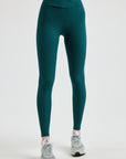 Deep Teal Navy Ribbed Veronica Leggings