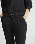 Black Ribbed Arleta Sweatshirt