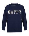 Silver Happy Sweatshirt