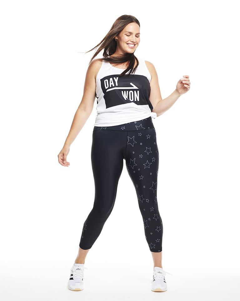 Star print 3/4 Leggings