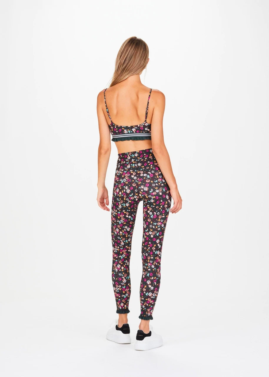 Gardenia Floral Midi Leggings