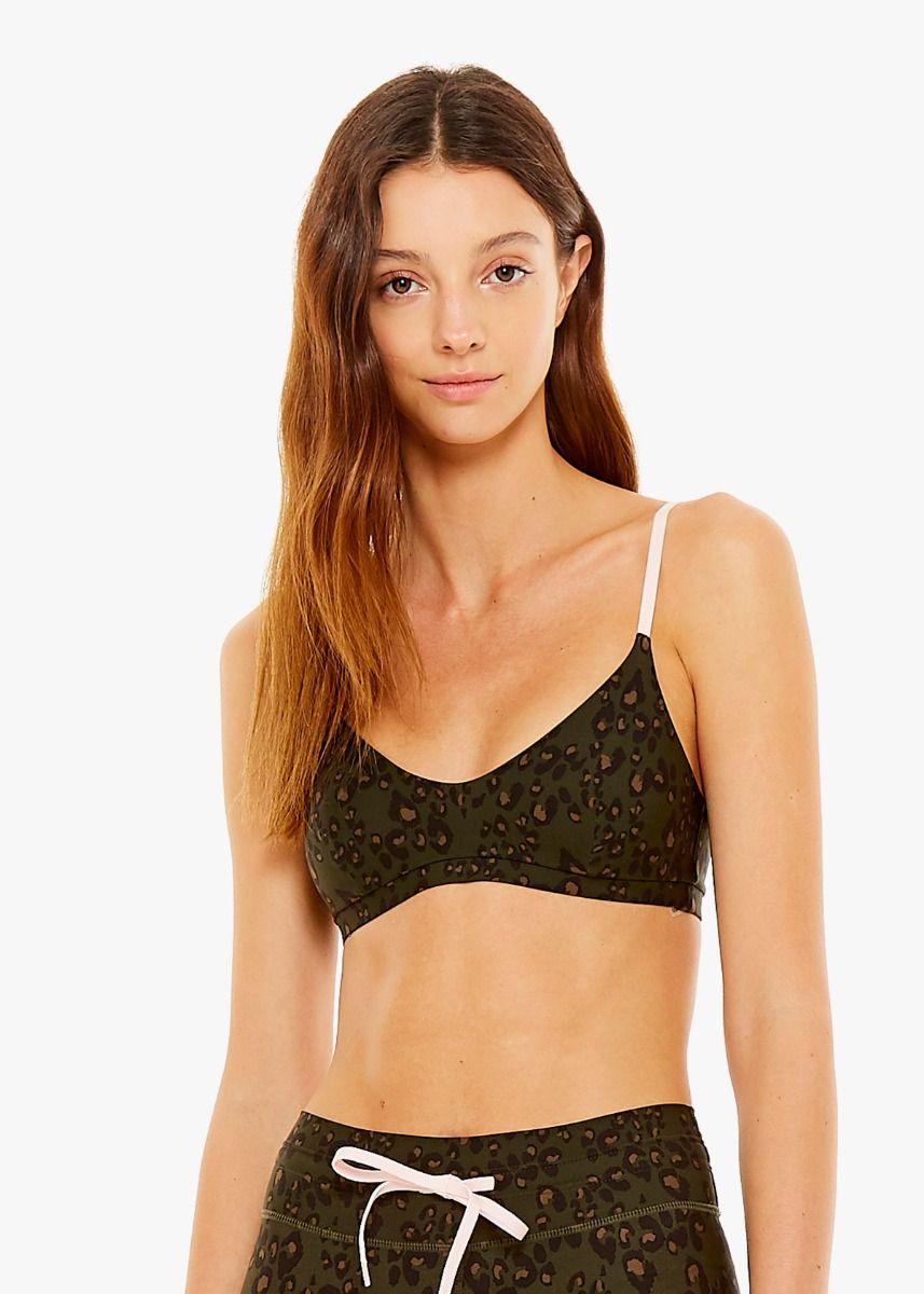 Army Leopard Ballet Sports Bra