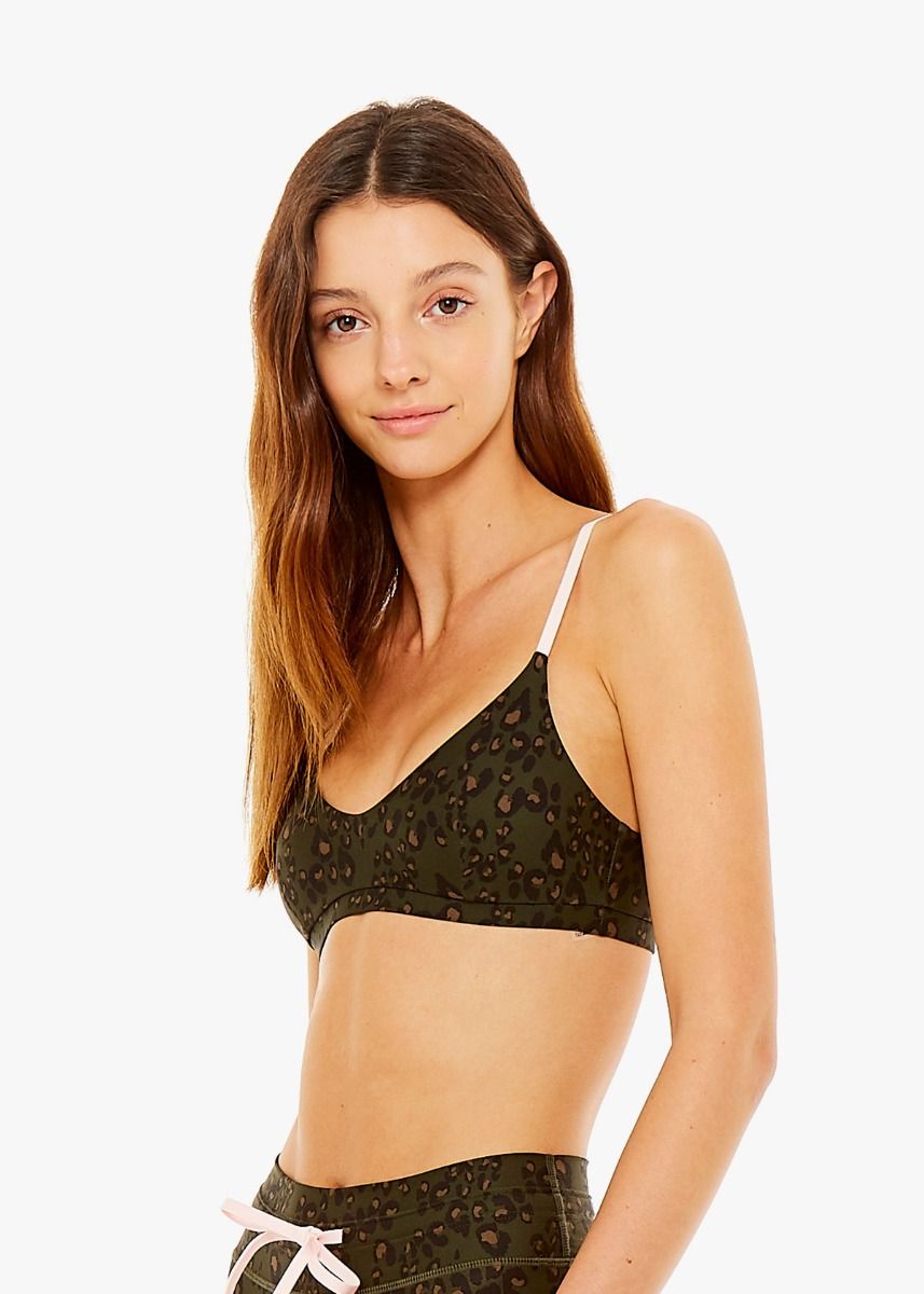 Army Leopard Ballet Sports Bra