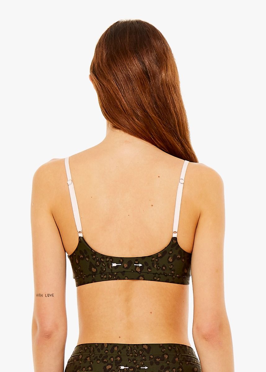 Army Leopard Ballet Sports Bra