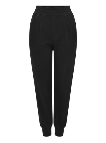 Black Ribbed Chaucer Joggers