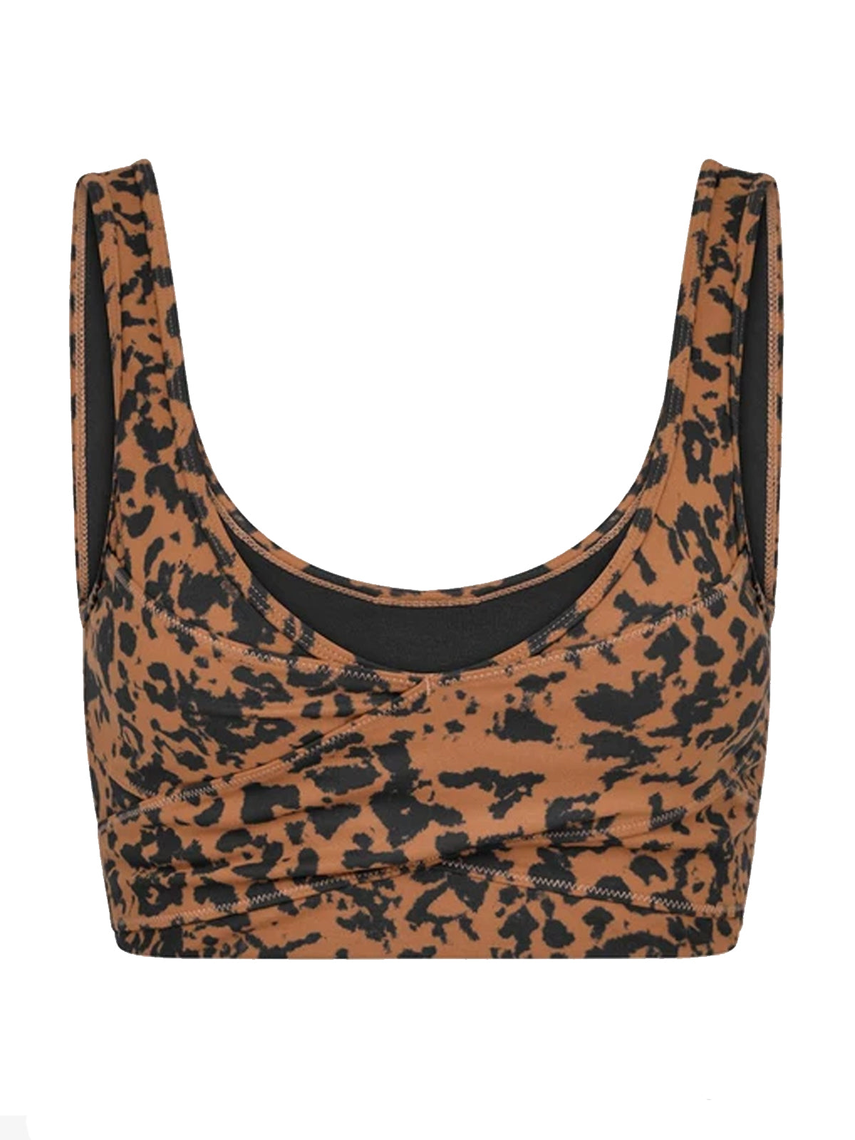 Rust Distorted Animal Let&#39;s Move Kellam Sports Bra