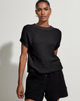 Black Corvallis Knitted Top