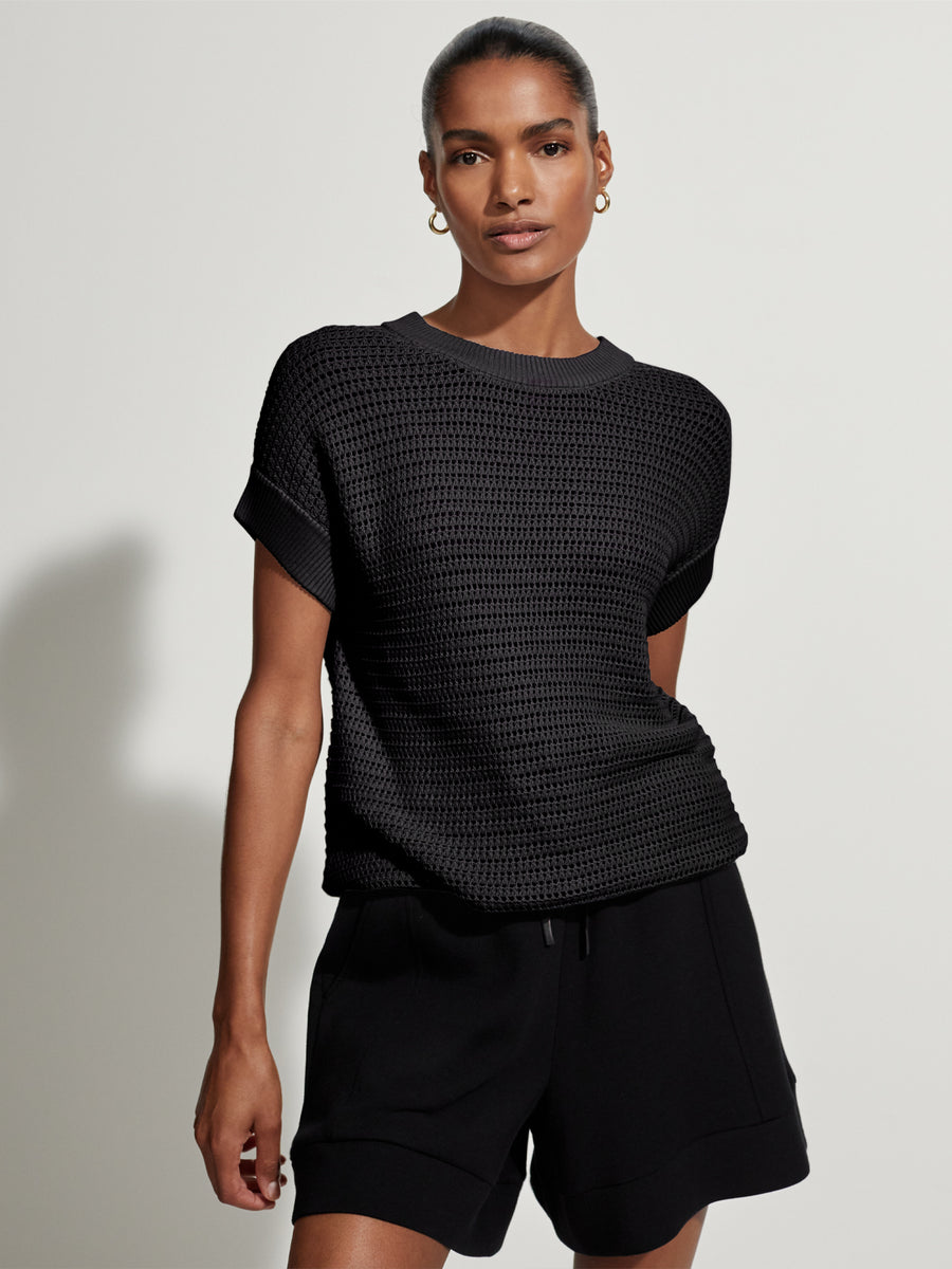 Black Corvallis Knitted Top