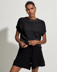 Black Corvallis Knitted Top