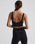 Black Let's Move Dartmouth Sports Bra