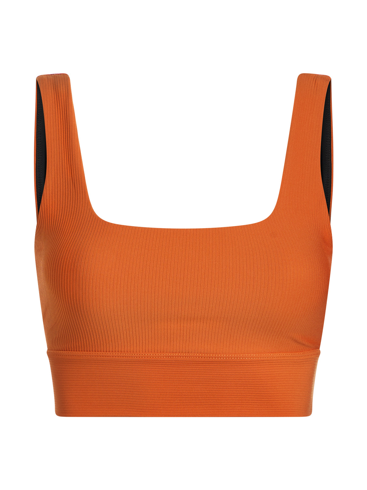 Orange Rust Rib Ryan Let's Move Bra – Fashercise