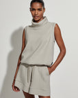 Sage Grey Leigh High Neck Tank