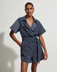 Slate Blue Belle Boxy Playsuit