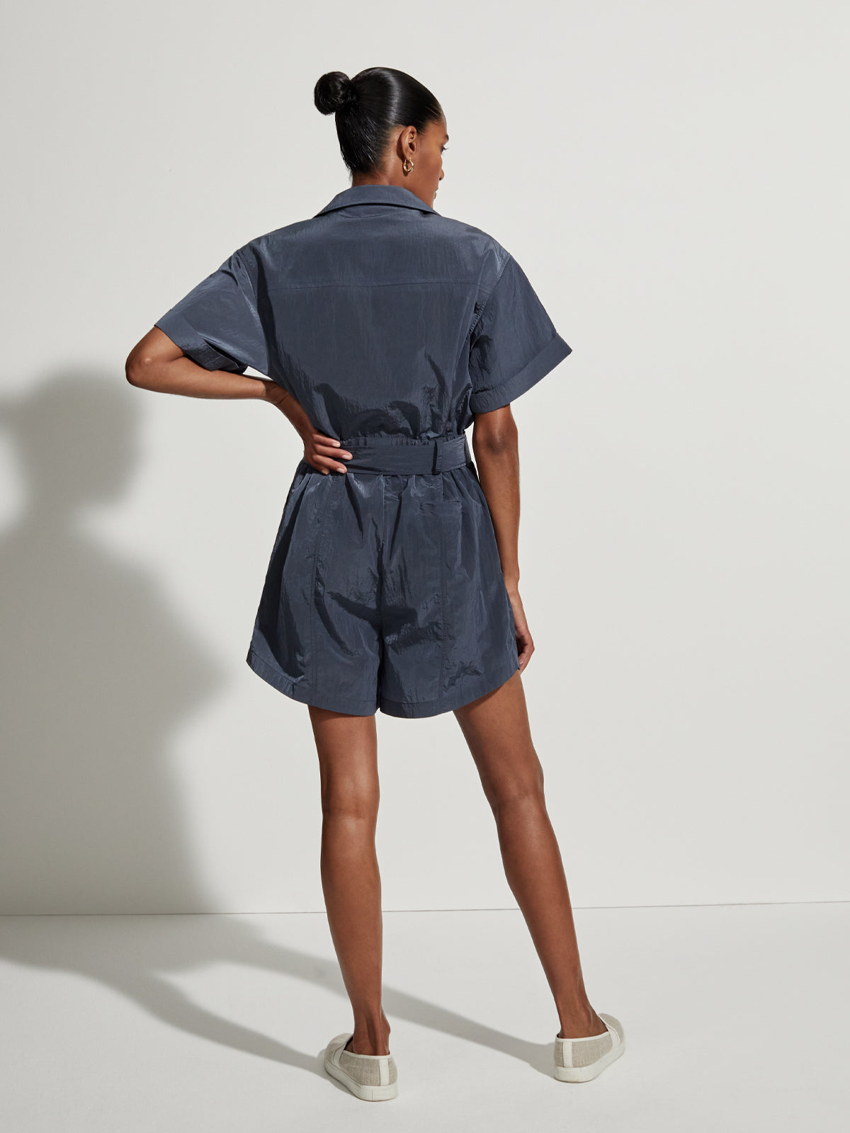 Slate Blue Belle Boxy Playsuit