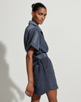 Slate Blue Belle Boxy Playsuit