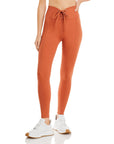 Terracotta Ribbed Football Leggings