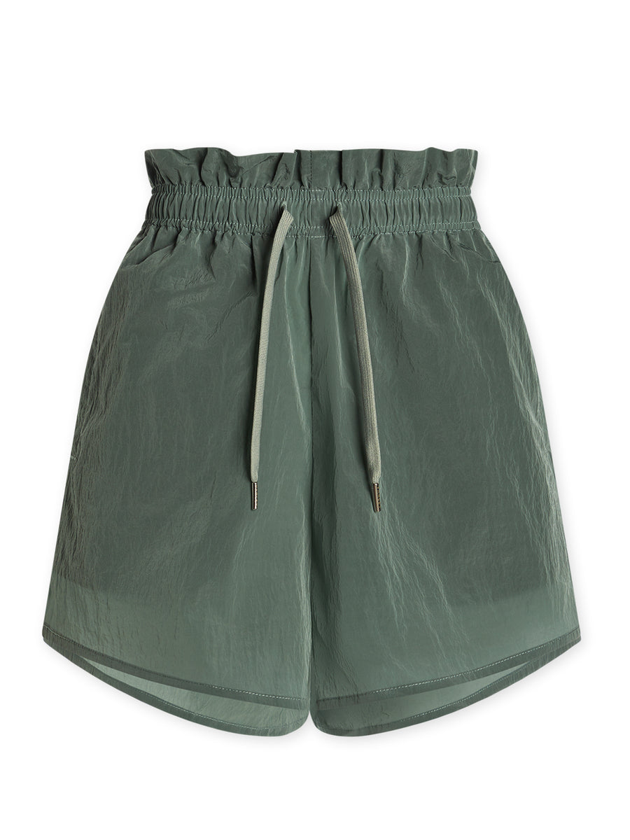 Slate Green Tulair High Rise Shorts