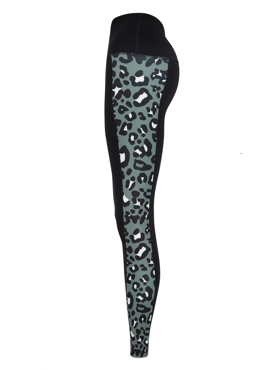 Leopard Print Panelled Leggings