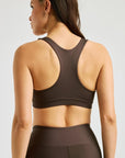 Dark Oak Work Out Sports Bra