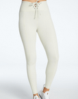 Bone Ribbed Football Leggings