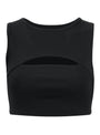 Ribbed Cutout Sports Bra