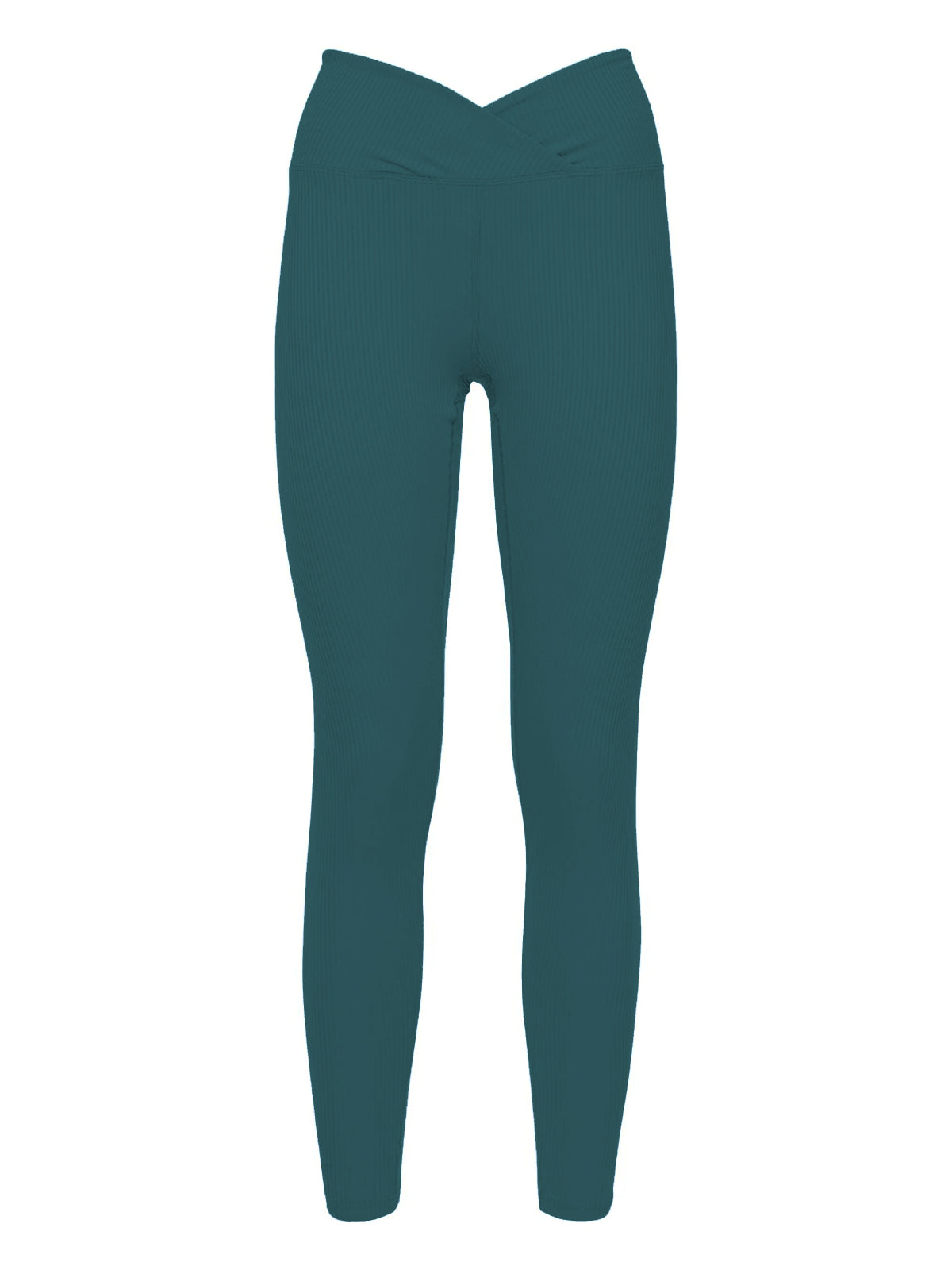 Deep Teal Navy Ribbed Veronica Leggings