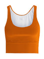 Terracotta Ribbed Gym Sports Bra