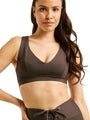 Dark Oak Work Out Sports Bra